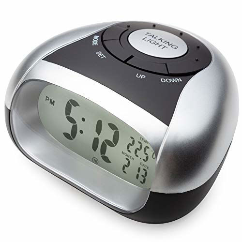 Talking Alarm Clock with Time and Temperature