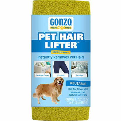 Picture of Gonzo Pet Hair Lifter - Remove Dog, Cat and Other Pet Hair from Furniture, Carpet, Bedding and Clothing - 1 Sponge