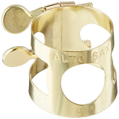 Picture of Yamaha YAC 1607 Lacquered Brass Alto Saxophone Ligature (YAC-1607)
