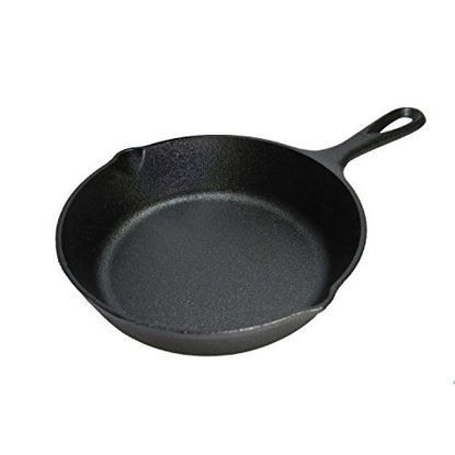 Picture of Lodge 6.5 Inch Cast Iron Skillet. Extra Small Cast Iron Skillet for Stovetop, Oven, or Camp Cooking