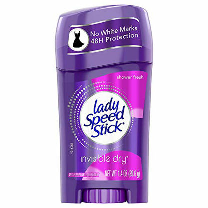 Picture of Lady Speed Stick Anti-Perspirant & Deodorant, Invisible Dry, Shower Fresh, 1.4 oz (39.6 g)