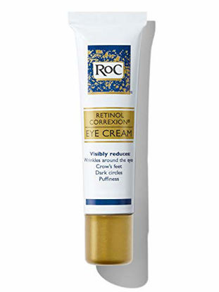 Picture of RoC Retinol Correxion Line Smoothing Anti-Aging Retinol Eye Cream for Dark Circles & Puffy Eyes, 0.5 Ounce (Packaging May Vary)