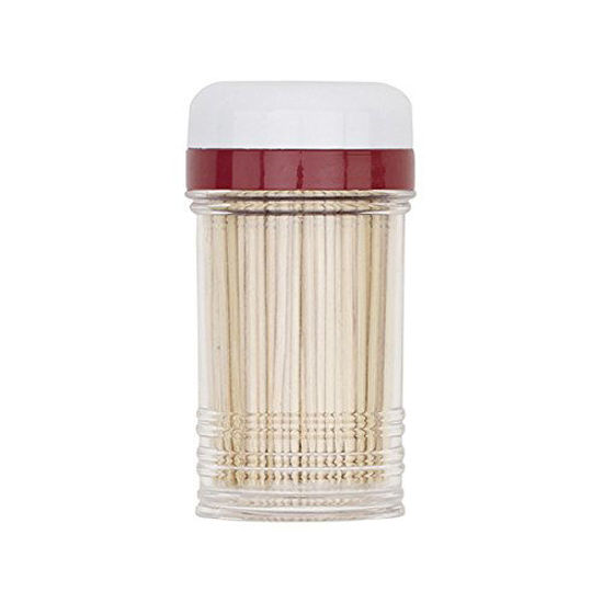 Picture of Goodcook Touch Shake-A-Pick Toothpick Dispenser, Small, White/Black