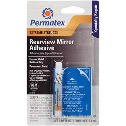 Picture of Permatex 81840 Extreme Rearview Mirror Profressional Strength Adhesive Kit