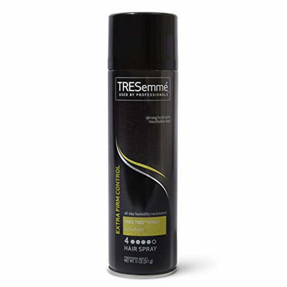 Picture of TRESemmé TRES Two Hair Spray for a Frizz Control, Extra Hold, Anti-Frizz Hairspray With All-Day Humidity Resistance 11 oz
