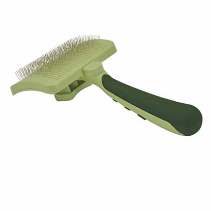 Picture of Coastal - Safari - Dog Self-Cleaning Slicker Brush, No Color, Large (8" L x 4.5" W)
