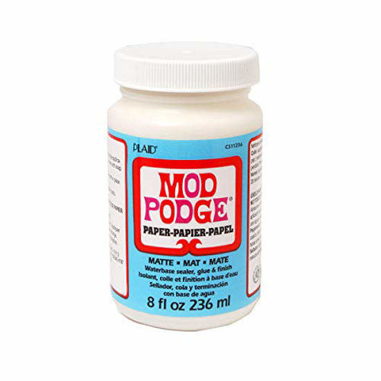 Picture of Mod Podge Waterbase Sealer, Glue and Finish for Paper (8-Ounce), CS11236 Matte Finish
