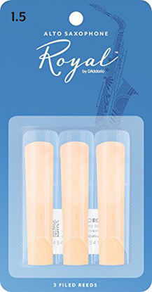 Picture of Royal by D'Addario Alto Sax Reeds, Strength 1.5, 3-pack