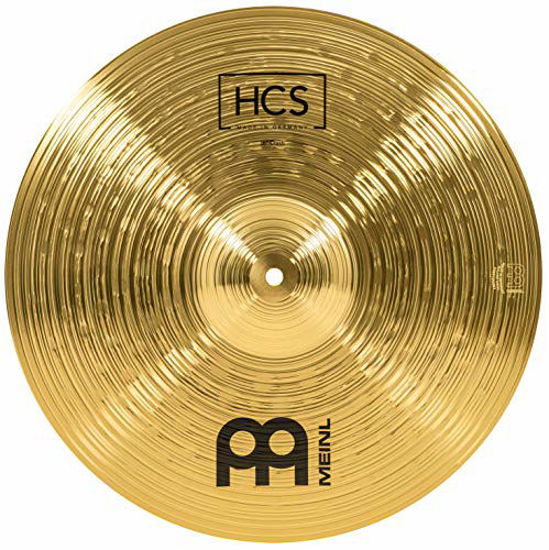 Picture of Meinl 16 Crash Cymbal - HCS Traditional Finish Brass for Drum Set, Made In Germany, 2-YEAR WARRANTY (HCS16C)