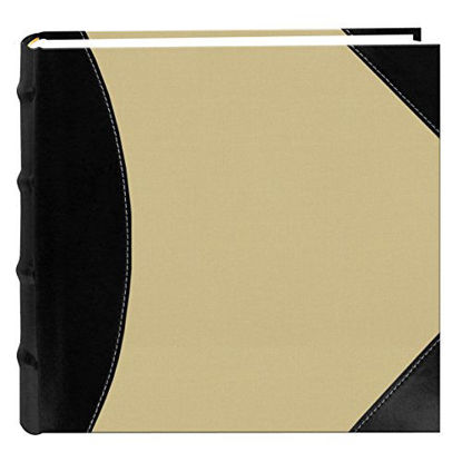 Picture of Pioneer Photo Albums High Capacity Photo Album, 500 Memo Pockets, Black and Beige