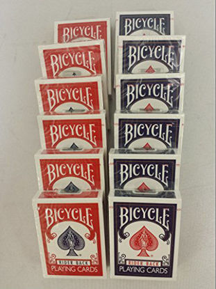 Picture of Bicycle Rider Back Poker Playing Cards - 1 Dozen