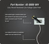 Picture of DATA COMM Electronics 45-0008-WH Easy Mount Recessed Low Voltage Cable Plate - White