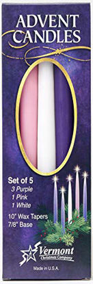 Picture of Christmas Advent Candles (Set of 5)