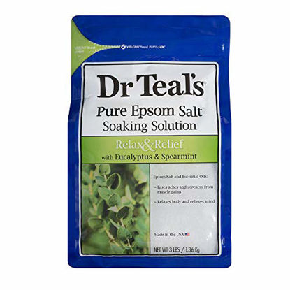 Picture of Dr. Teal's Epsom Salt Soaking Solution with Eucalyptus Spearmint, 48 Ounce