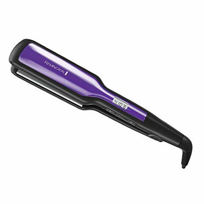 Picture of Remington S5520 1 ¾" Anti-Static Flat Iron with Floating Ceramic Plates and Digital Controls, Hair Straightener, Purple