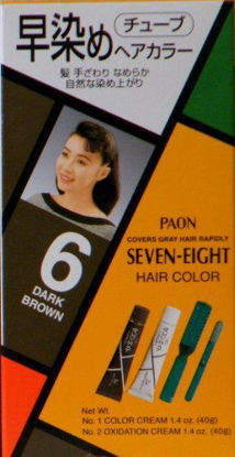 Picture of Paon Seven-Eight Permanent Hair Color Kit 6 Dark Brown