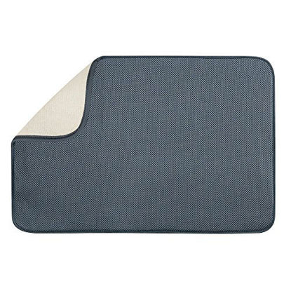 Picture of InterDesign Inter-Design Extra Large Drying Mat, Thin, Pewter