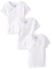 Picture of Gerber Unisex-Baby Newborn 3 Pack Short Sleeve Side Snap Shirt, White, 0-3 Months