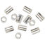 Picture of Cousin 2950225 Plated Silver Elegance 45-Piece Silver Plate 2 by 3mm Crimp Bead