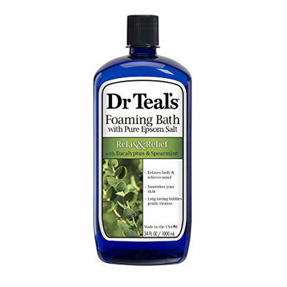 Picture of Dr Teal's Foaming Bath (Epsom Salt), Eucalyptus Spearmint, 34 Fluid Ounce