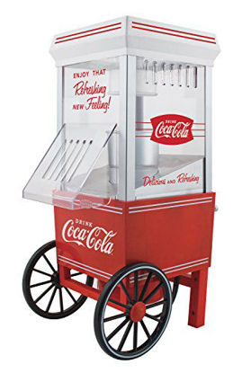 Picture of Nostalgia OFP501COKE Coca-Cola 12-Cup Hot Air Popcorn Maker