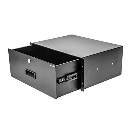 Picture of NavePoint Server Cabinet Case 19 Inch Rack Mount DJ Locking Lockable Deep Drawer with Key 4U