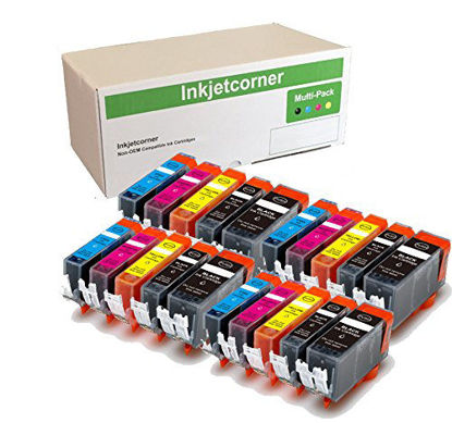 Picture of Inkjetcorner Compatible Ink Cartridge Replacement for PGI-225 CLI-226 PGI225 CLI226 for use with MX882 MX892 MG5320 MG5220 MG5120 iP4920 (4 Big Black 4 Small Black 4 Cyan 4 Magenta 4 Yellow, 20-Pack)