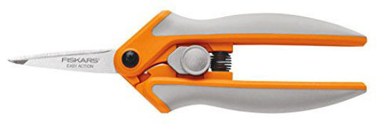 Picture of Fiskars 190500 RazorEdge Micro-Tip Easy Action Shears, 5 Inch, Orange and Gray