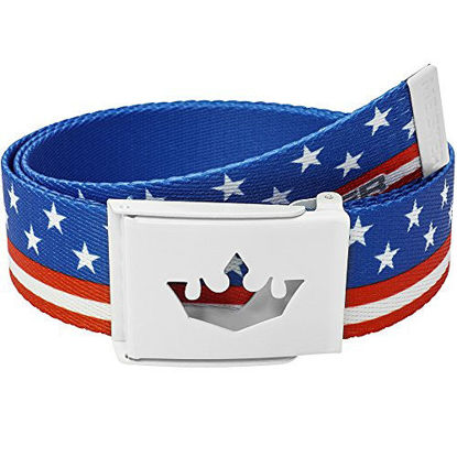 Picture of Meister Player Golf Web Belt - Adjustable & Reversible - American Flag