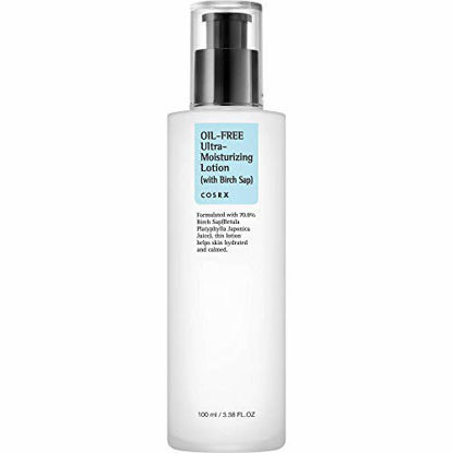 Picture of COSRX Oil-Free Ultra-Moisturizing Lotion with Birch Sap, 3.38 fl.oz / 100ml | Daily Moisturizer | Korean Skin Care, Vegan, Cruelty Free, Paraben Free