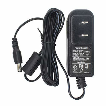 Picture of AC 100-240V to DC 12V 1A 12W Power Supply Adapter Barrel Plug 5.5mm x 2.1mm for IP Camera IPC, UL Listed FCC