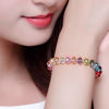 Picture of Bingcute 8mm Wholesale Briolette Crystal Glass Beads for Jewelry Making Faceted #5040 Briollete Rondelle Shape Assorted Colors with Container Box (300PCS)