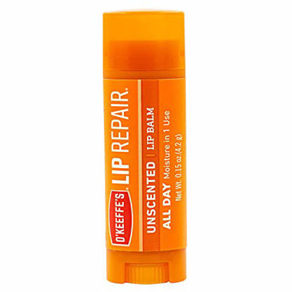 Picture of O'Keeffe's Unscented Lip Repair Lip Balm for Dry, Cracked Lips, Stick
