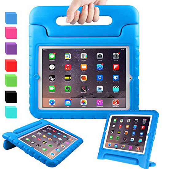 Picture of AVAWO Kids Case for Apple iPad 2 3 4 - Light Weight Shock Proof Convertible Handle Stand Kids Friendly for iPad 2, iPad 3rd Generation, iPad 4th Generation Tablet - Blue