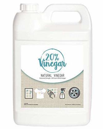 Picture of 20% White Vinegar - 200 Grain Vinegar Concentrate - 1 Gallon of Natural and Safe Multi-Use Concentrated Industrial Vinegar