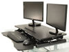 Picture of Conquer Height Adjustable Standing Desk Monitor Riser Gas Spring Tabletop Sit to Stand Workstation, 31.5"