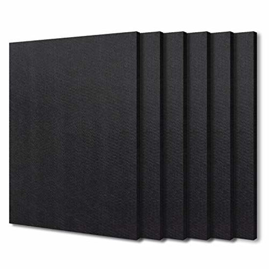 Picture of BXI Sound Absorber - 16 X 12 X 3/8 Inches 6 Pack High Density Acoustic Absorption Panel, Sound Absorbing Panels Reduce Echo Reverb, Tackable Acoustic Panels for Wall and Ceiling Acoustic Treatment
