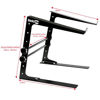 Picture of RockJam Portable DJ Laptop Stand With Adjustable Height, Anti-Slip Design, Works for Laptops, Controllers and CD players