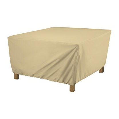 Picture of Classic Accessories Terrazzo Water-Resistant 26 Inch Square Ottoman/Coffee Table Cover