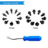 Picture of EZYKOO 150 pcs Fender Clip,Plastic Clips for Car,Push-Type Bumper Fasteners Rivet Clips-2 Sizes Auto Clips & Fastener for Bumper Fender Clips Replacement-Fastener Removal Tool Included