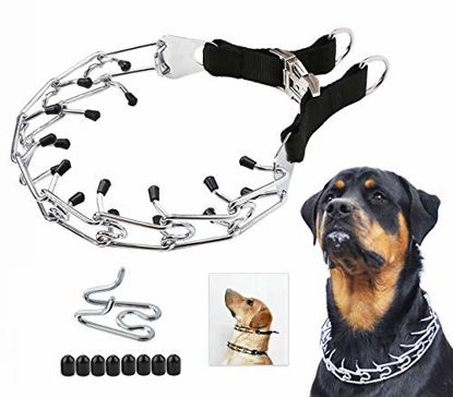 Black 2.5 mm 100 Pieces Pet Prong Collar Covers Dog Prong Training Collar Tips Vinyl Comfort Rubber Tips for Pet Dog Prong Collar to Increase Comfort 