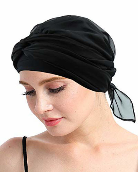 Picture of Cancer Caps For Chemo Women Hair Loss Sleeping Turbans Chemotherapy Headwear