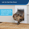 Picture of PetSafe Wall Entry Pet Door with Telescoping Tunnel, Medium, for Pets Up to 40 Lb., White, Made in the USA