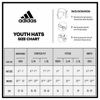 Picture of adidas Youth Kids-Boy's/Girl's / Decision Structured Adjustable Cap, Black/White, ONE SIZE