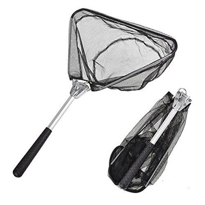 Picture of Toasis Small Foldable Landing Net for Fly Fishing Trout Bass Catch and Release Hand Net Nylon Mesh