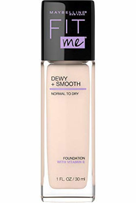 Picture of Maybelline New York Fit Me Dewy + Smooth Foundation Makeup, Fair Ivory, 1 Fl. Oz (Pack of 1)