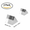 Picture of Optical Glass Triangular Prism, 2 Pack 1.97 Inch Crystal Rainbow Maker for Photography Science Experiments Physics Teaching Light Spectrum
