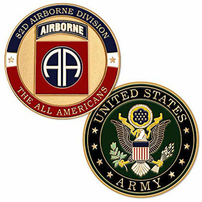 Picture of U.S. Army Fort Bragg 82nd Airborne Division Challenge Coin