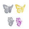 Picture of Gejoy 4 Pieces Butterfly Set Cutting Dies Metal Butterfly Die Embossing Stencils for Thanksgiving Christmas Card Paper DIY Craft Decoration
