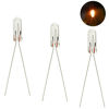 Picture of MP12W 100pcs Clear 4mm 12V 50mA Miniature Grain of Wheat Bulbs Warm White for Model Train Layout or Miniature Photography